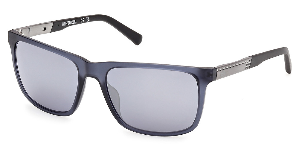 matte light blue / blue mirror