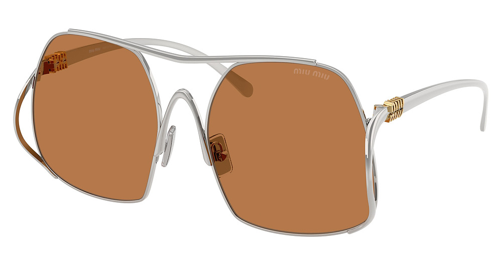 Miu Miu MU A55S sunglasses in Silver/Brown