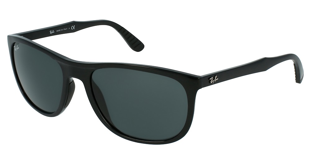 Ray-Ban RB4291 rectangle sunglasses in Black/Dark Green