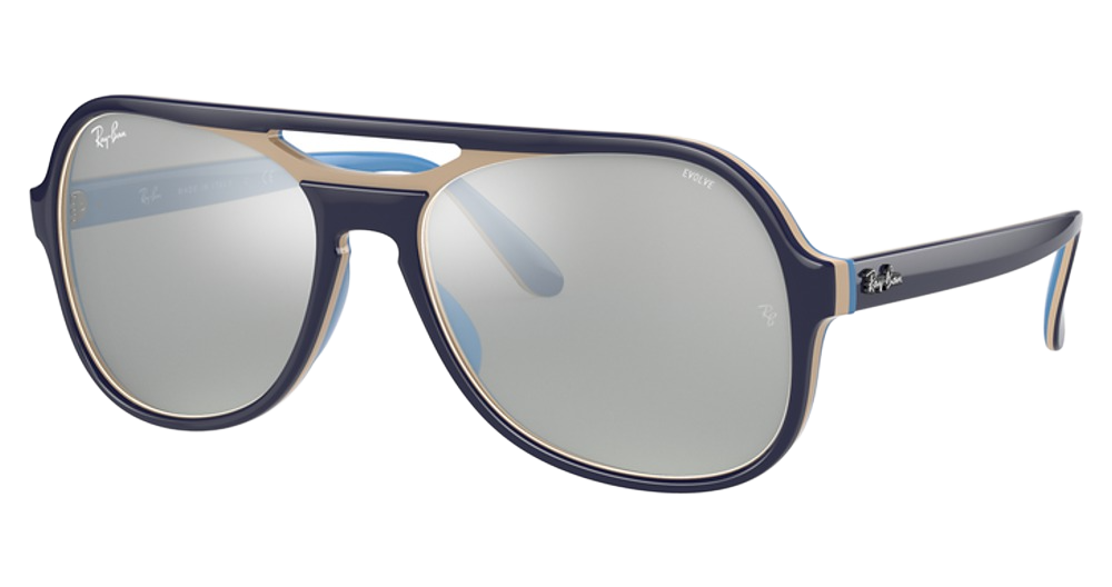 BLUE CREAMY LIGHT BLUE / PHOTO GREY MIRROR GREY