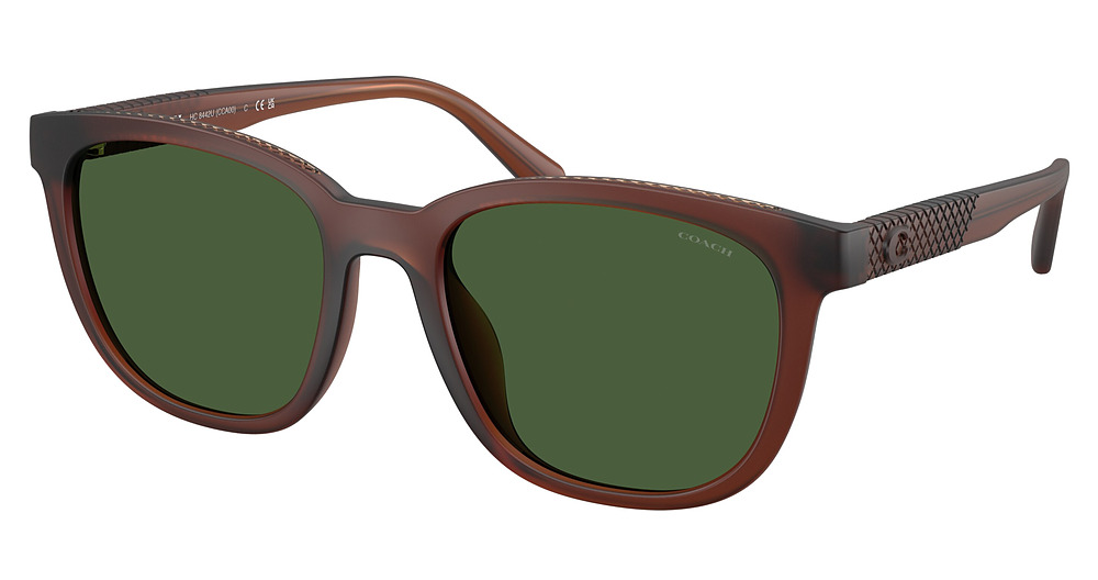 MATTE TRANSPARENT BROWN / GREEN SOLID