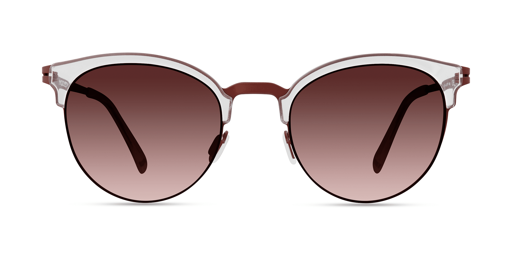 Modo 459 irregular sunglasses in Crystal/Burgundy