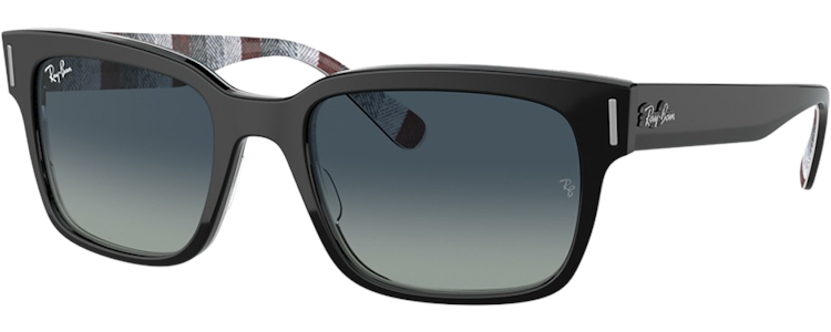 BLACK ON CHEVRON GREY/BU / LIGHT GREY GRADIENT BLUE