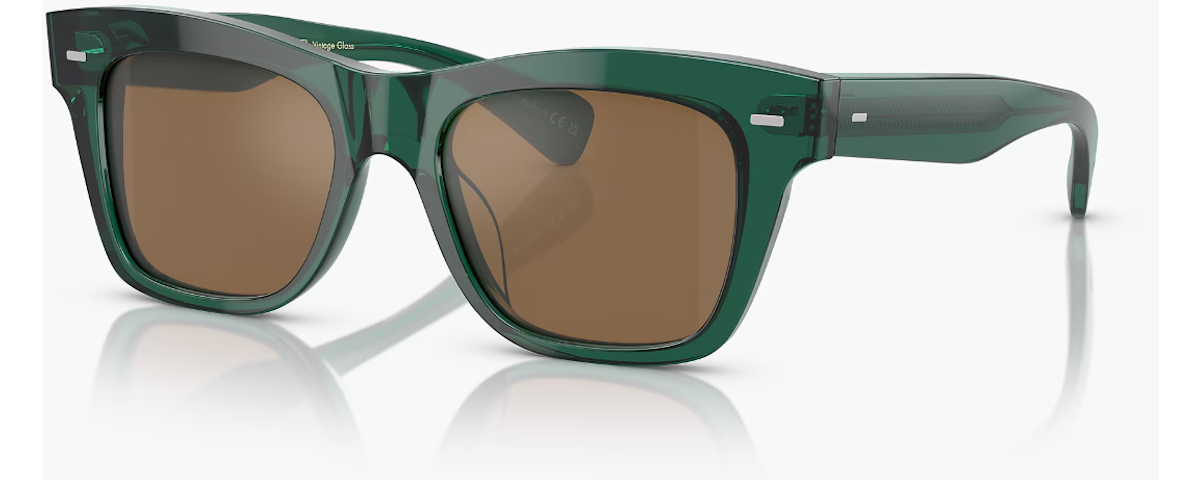 TRANSLUCENT DARK TEAL / COGNAC MIRROR