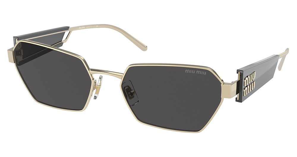 Miu Miu MU 53WS cateye sunglasses in Pale Gold/Dark Grey