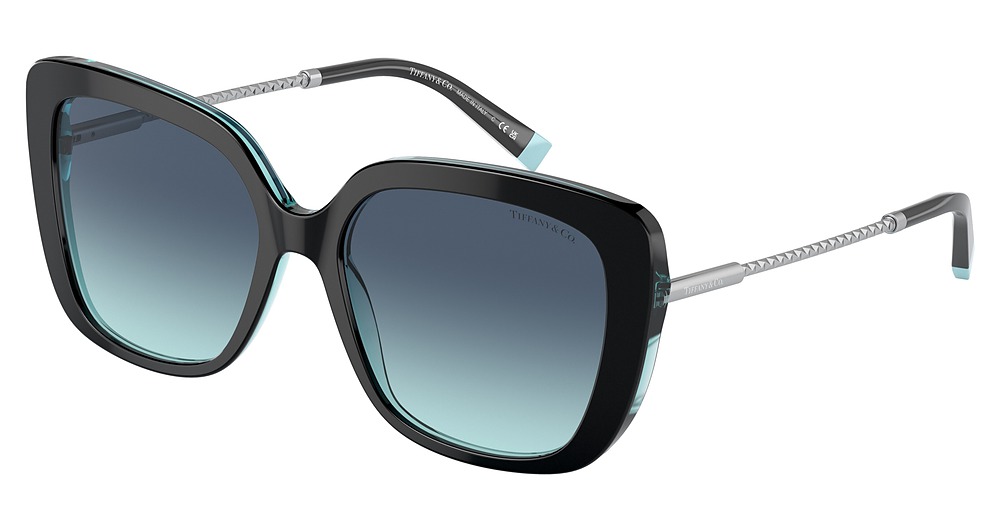 BLACK ON CRYSTAL TIFFANY / AZURE GRADIENT BLUE