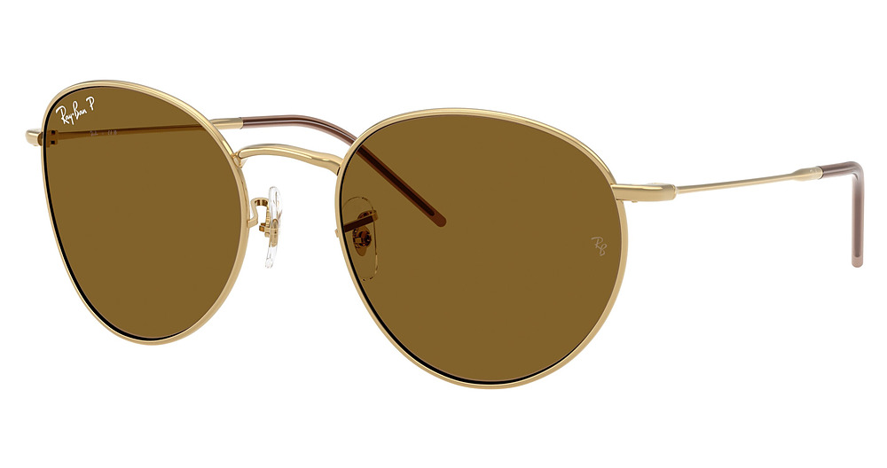 Ray-Ban RBR0103S ROUND REVERSE round sunglasses in Arista/Polarized Dark Brown