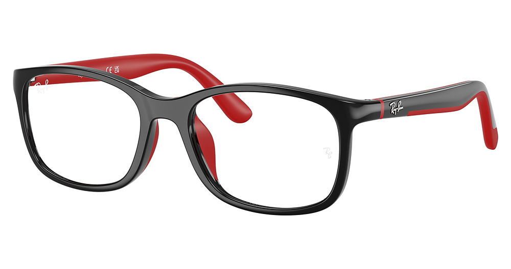 BLACK WITH RUBBER RED