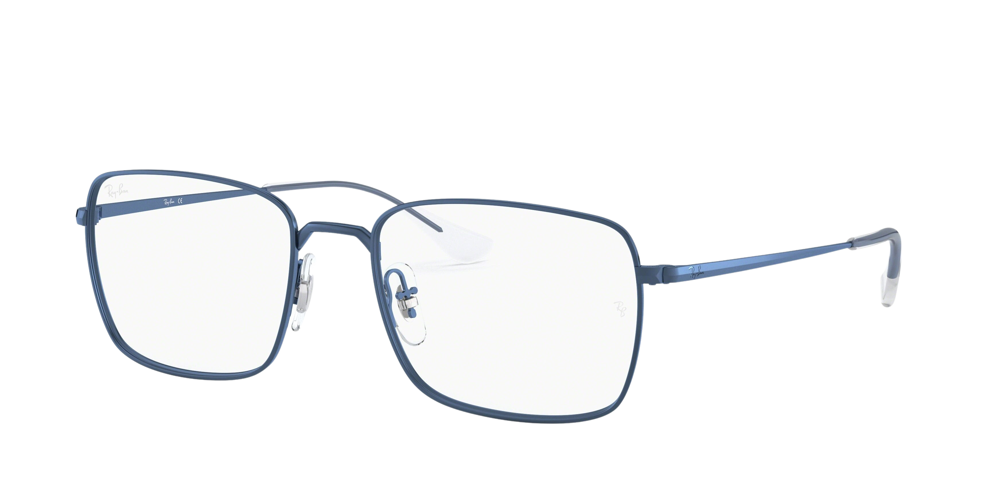 Ray-Ban RX6437 square eyeglasses in Dark Blue