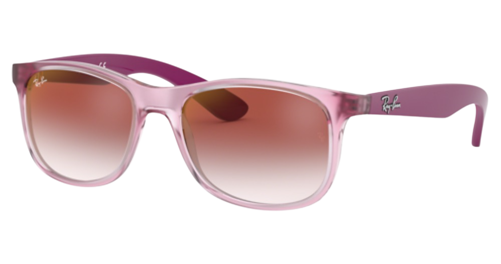 Ray-Ban RJ9062S square sunglasses in Transparent Pink