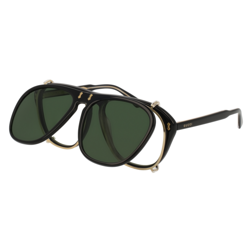Gucci GG0128S aviator sunglasses in Black