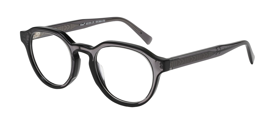 Translucent Grey with Black Outline