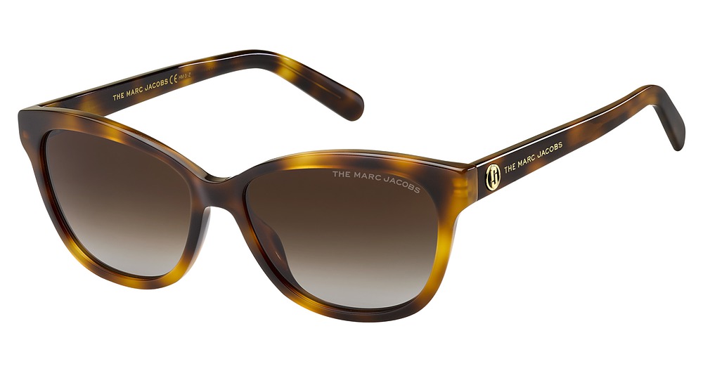 Marc Jacobs MARC 529/S rectangle sunglasses in Havana Gold/Brown Grad Polz