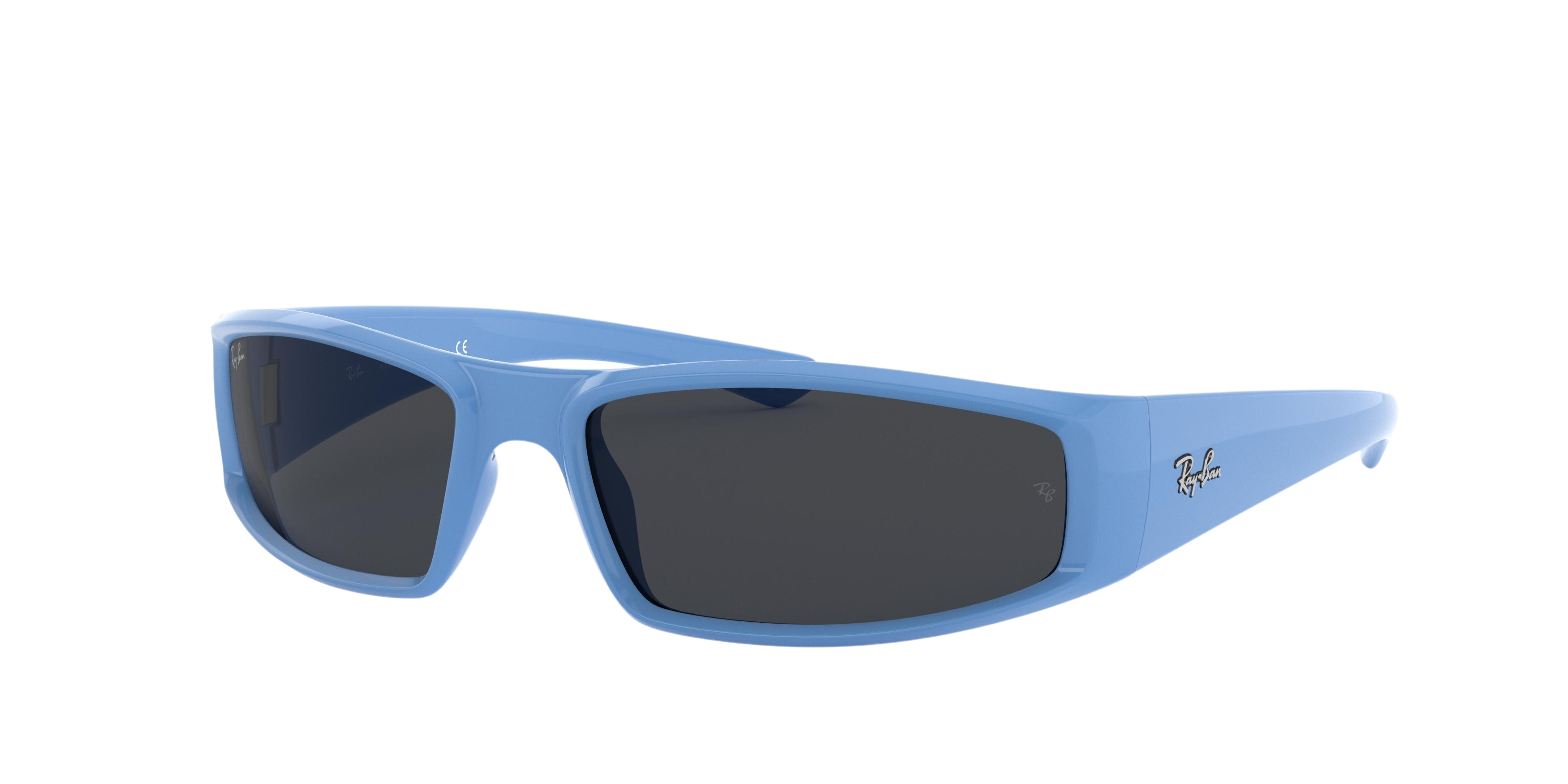 Ray-Ban RB4335 rectangle sunglasses in Light Blue