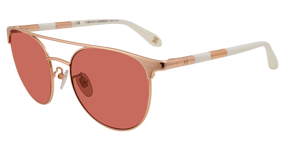 Carolina Herrera SHN051M round sunglasses in Rose Gold 08 Fc