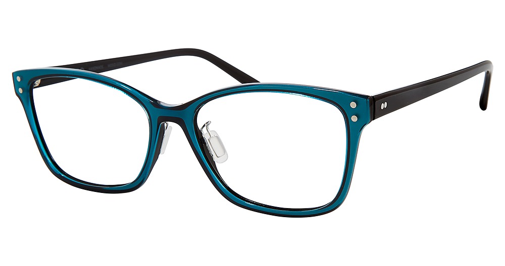 Modo 6617 round eyeglasses in Turquoise Black