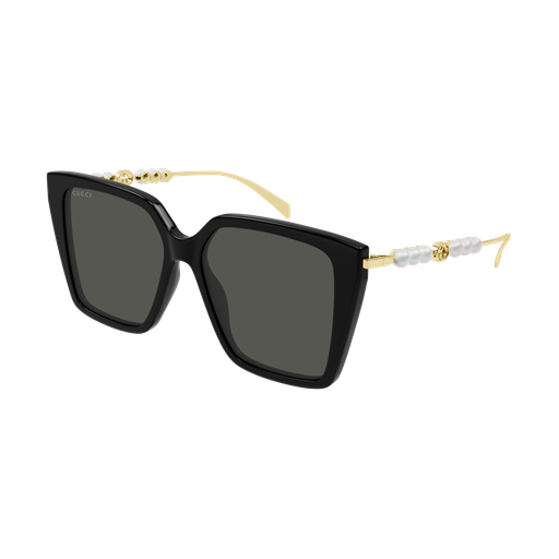 Gucci GG1967S eyeglasses in Black Gold Grey