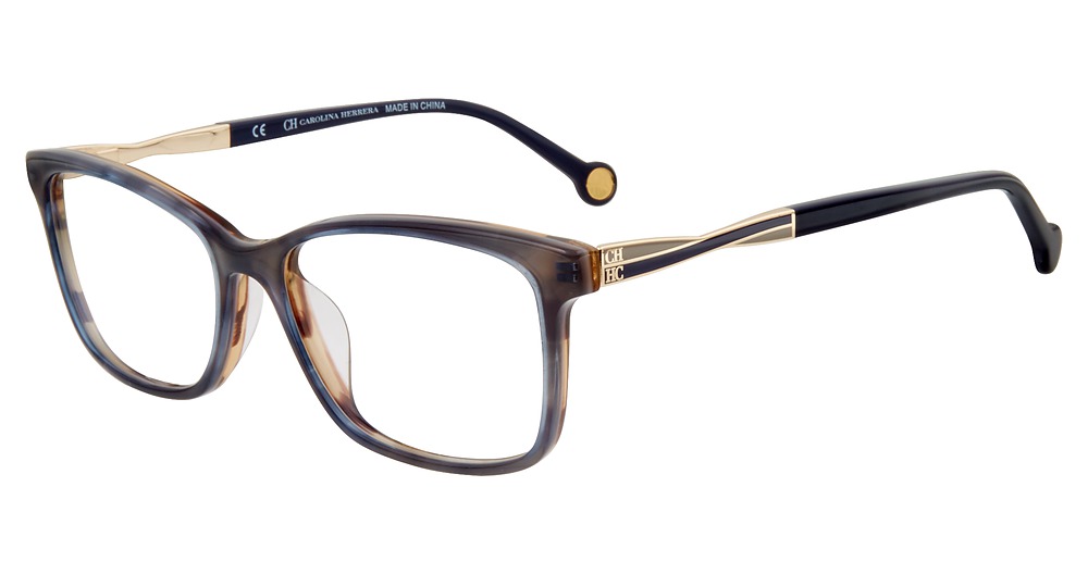 Carolina Herrera VHE781K rectangle eyeglasses in Grey 0 Ace