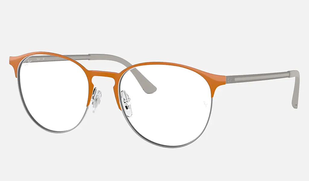GUNMETAL TOP ON ORANGE