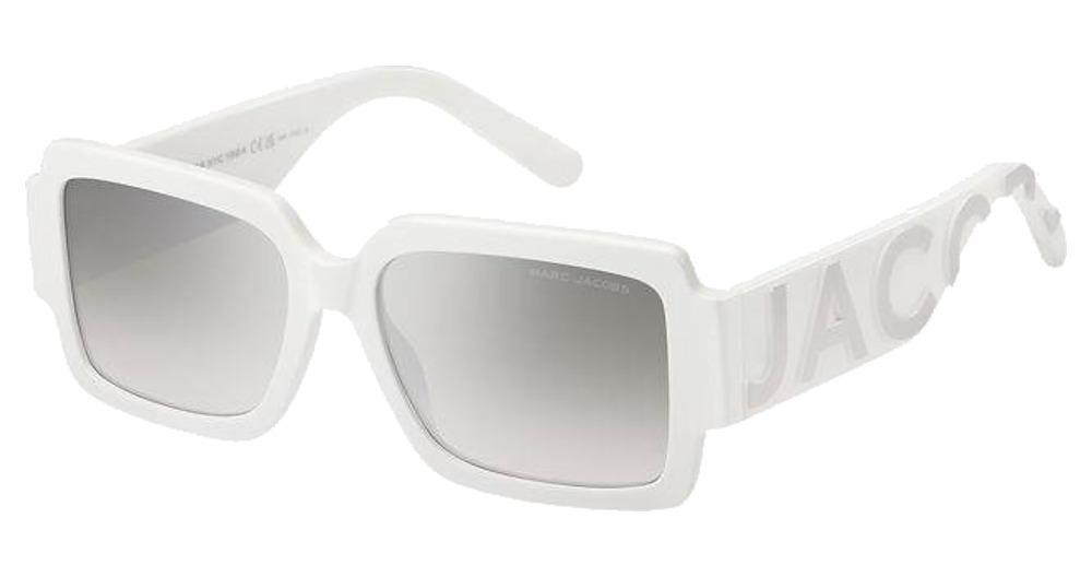 Marc Jacobs MARC 693/S rectangle sunglasses in WH Grey/Grey Mirrorshade Silver