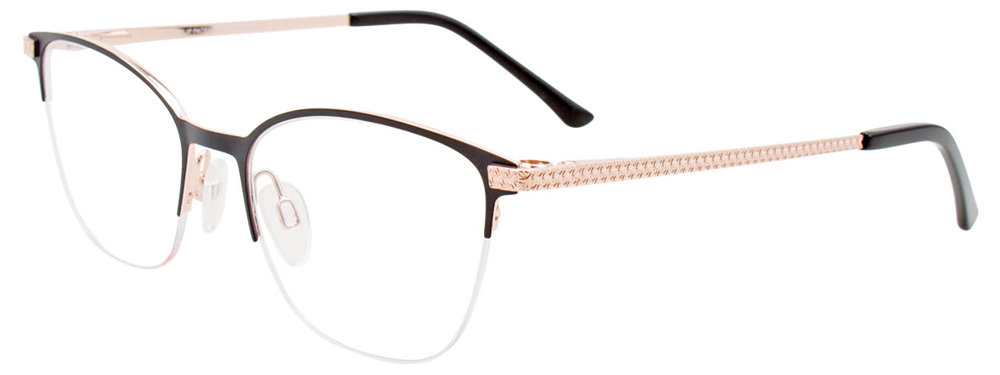 Satin Black & Pink Gold/ Black & Pink Gold