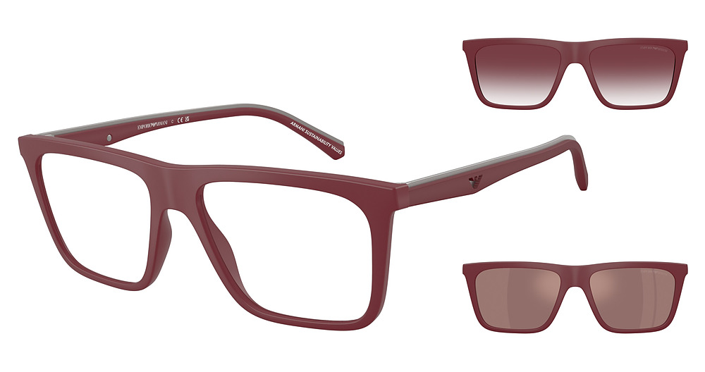 MATTE BORDEAUX / CLEAR