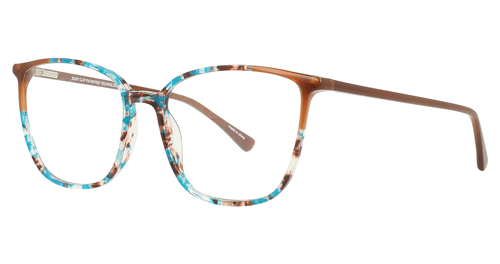 Turquoise Multicolor & Brown