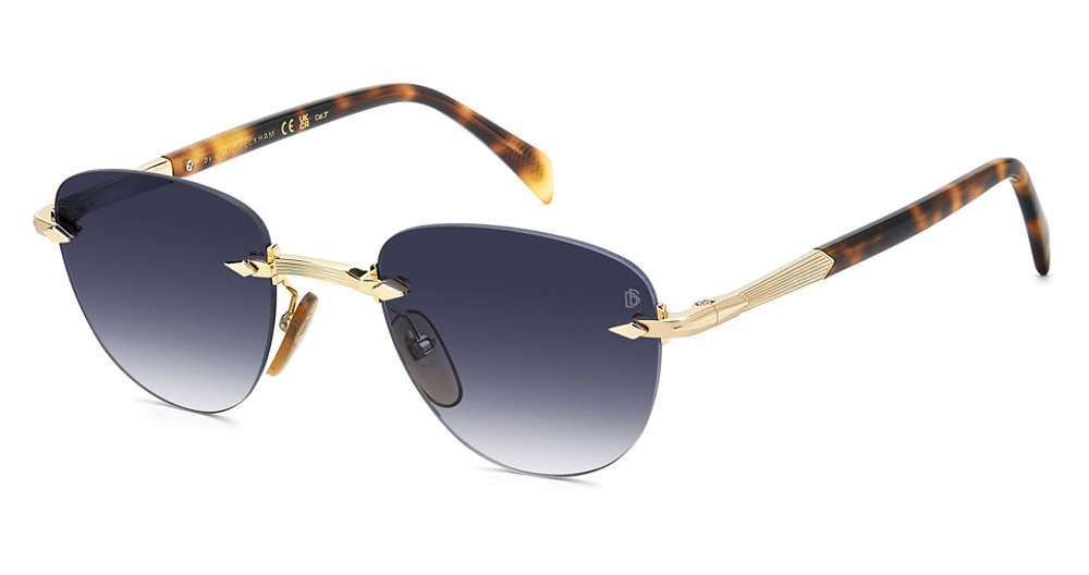 GLDBRWHVN / DK BLUE SHADED