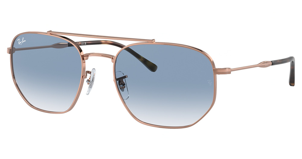 ROSE GOLD / CLEAR GRADIENT BLUE