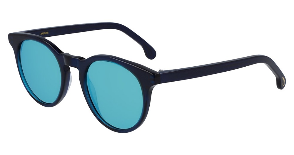 (004) PEACOCK ON DEEP NAVY