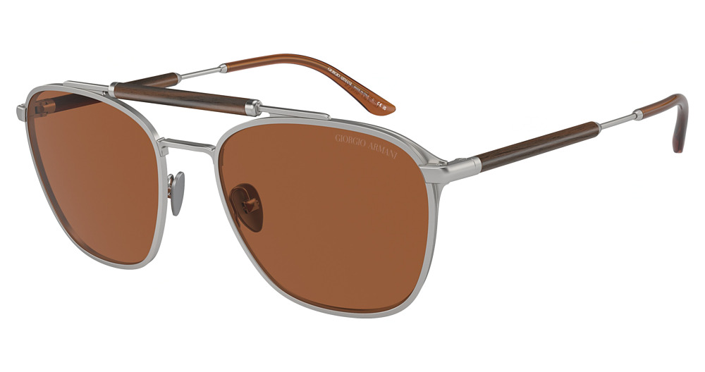 MATTE SILVER / DARK BROWN
