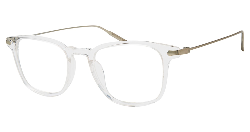 Modo DEVOE round eyeglasses in Transparent Crystal
