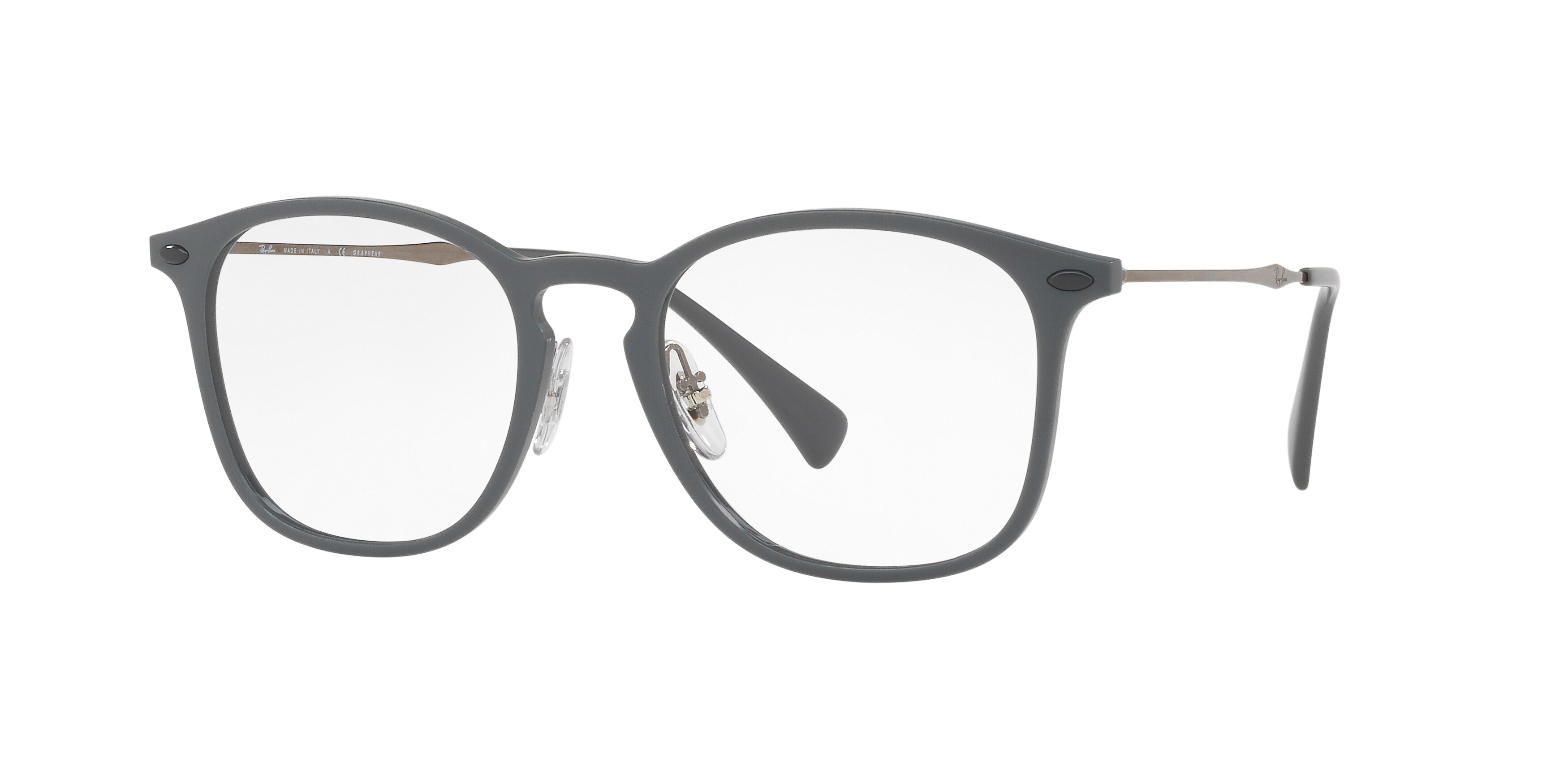 Ray-Ban RX8954 square eyeglasses in Grey Green Graphene