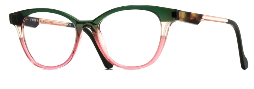 Green and Pink Crystal with Havana