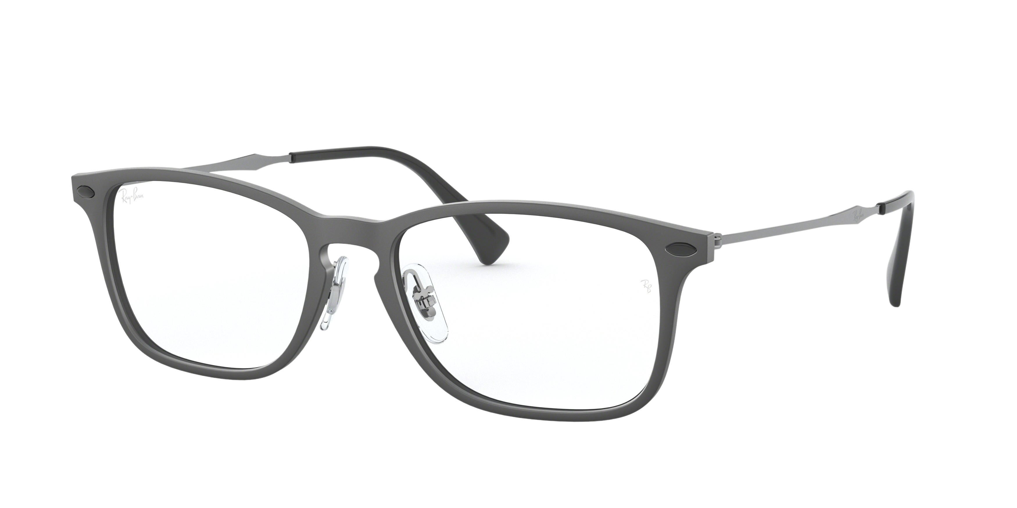 Ray-Ban RX8953 square eyeglasses in Grey Graphene