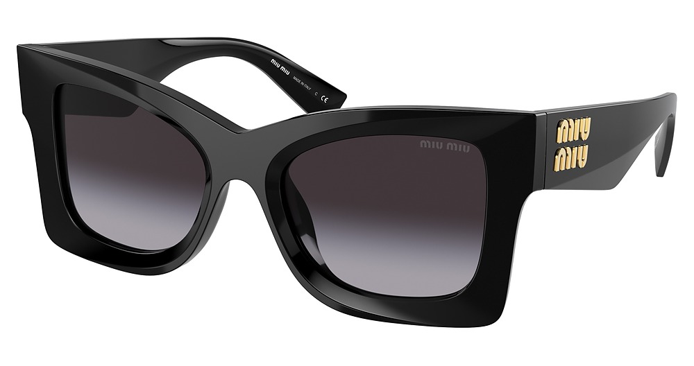 Miu Miu MU 08WS cateye sunglasses in Black/Grey Gradient