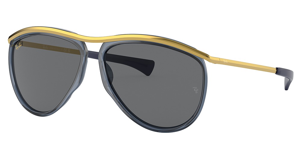 Ray-Ban RB2219 OLYMPIAN AVIATOR aviator sunglasses in Transparent Blue/?
