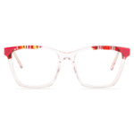 Light Pink Crystal w/Checkered Green