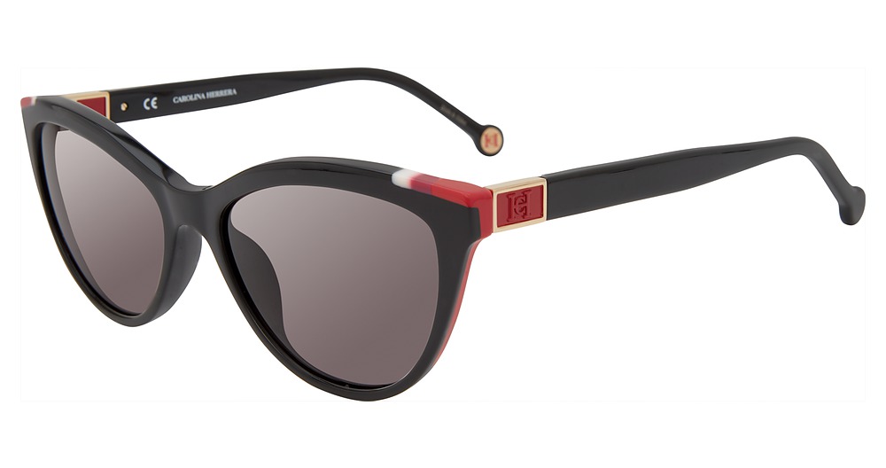 Carolina Herrera SHE872V cateye sunglasses in Black 700 Y