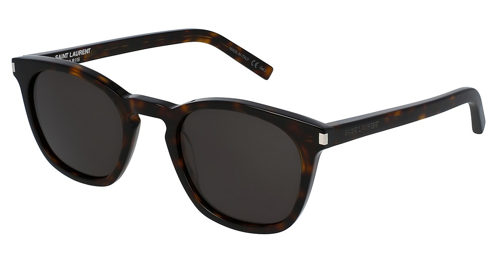 Saint Laurent SL 28 round sunglasses in Avana Avana Smoke/Cr 39