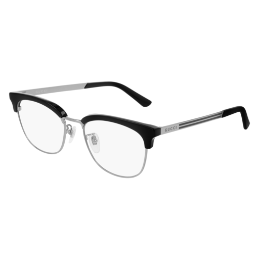 Gucci GG0698OA rectangle eyeglasses in Ruthenium