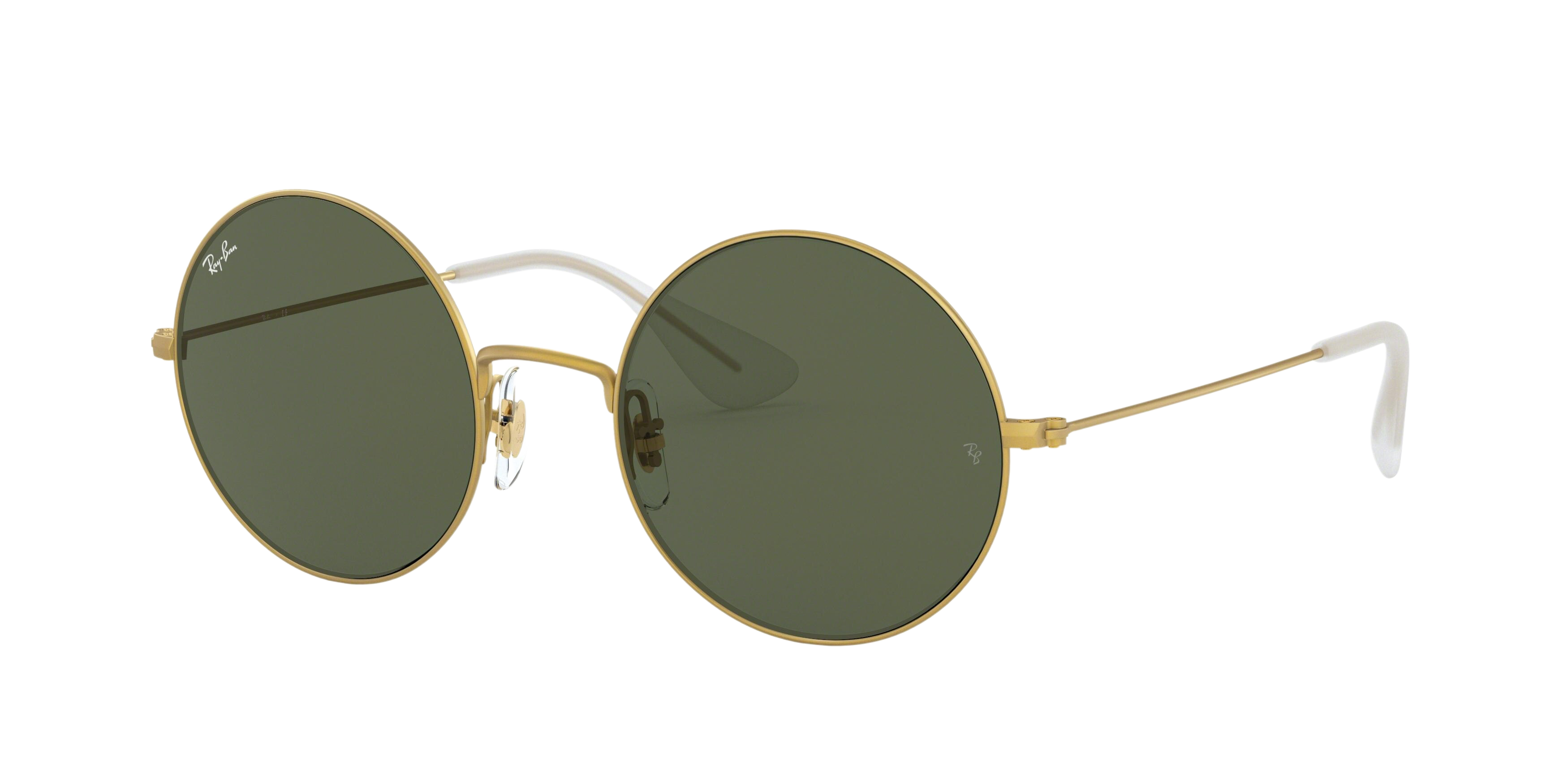 Ray-Ban RB3592 round sunglasses in Rubber Gold