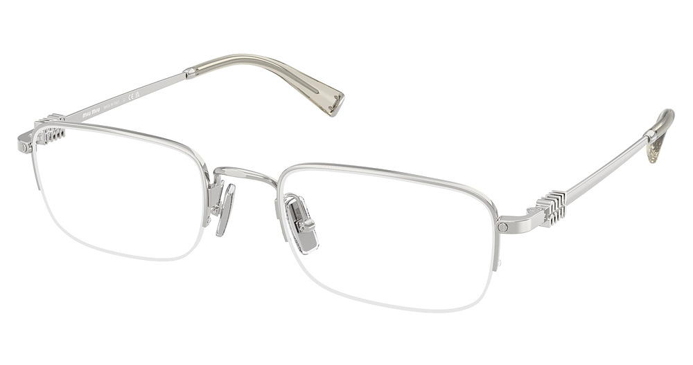 Miu Miu MU 52WV rectangle eyeglasses in Silver