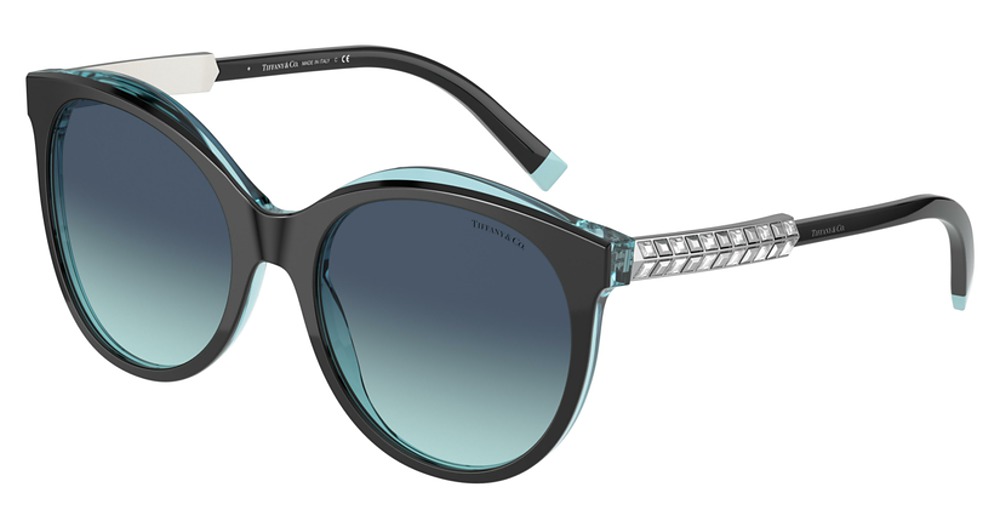 BLACK ON CRYSTAL TIFFANY / TIFFANY BLUE GRADIENT