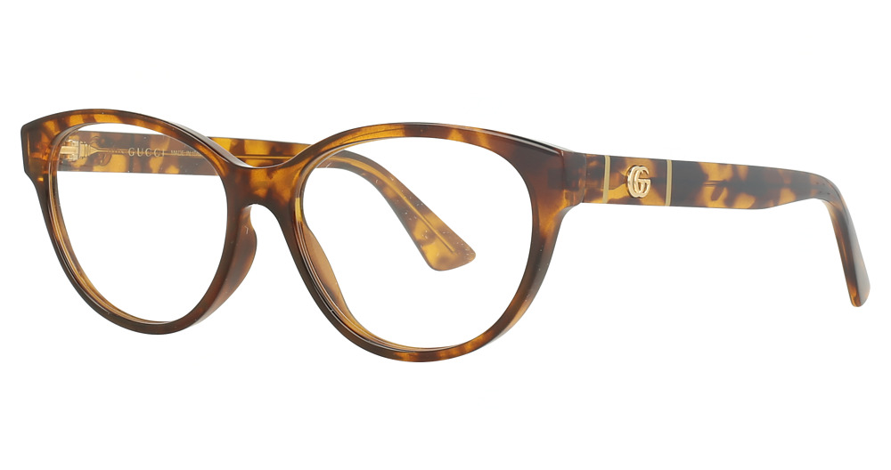 Gucci GG0633O round eyeglasses in Havana Havana Transparent