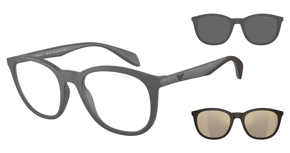 MATTE GREY / CLEAR