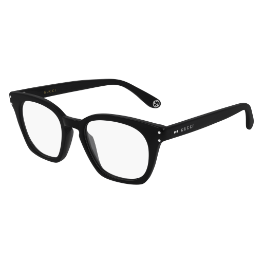 Gucci GG0572O rectangle eyeglasses in Black Black Transparent
