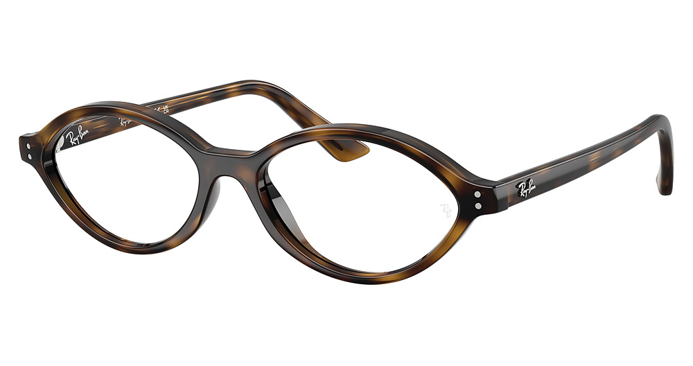 Ray-Ban RX7265 round eyeglasses in Havana