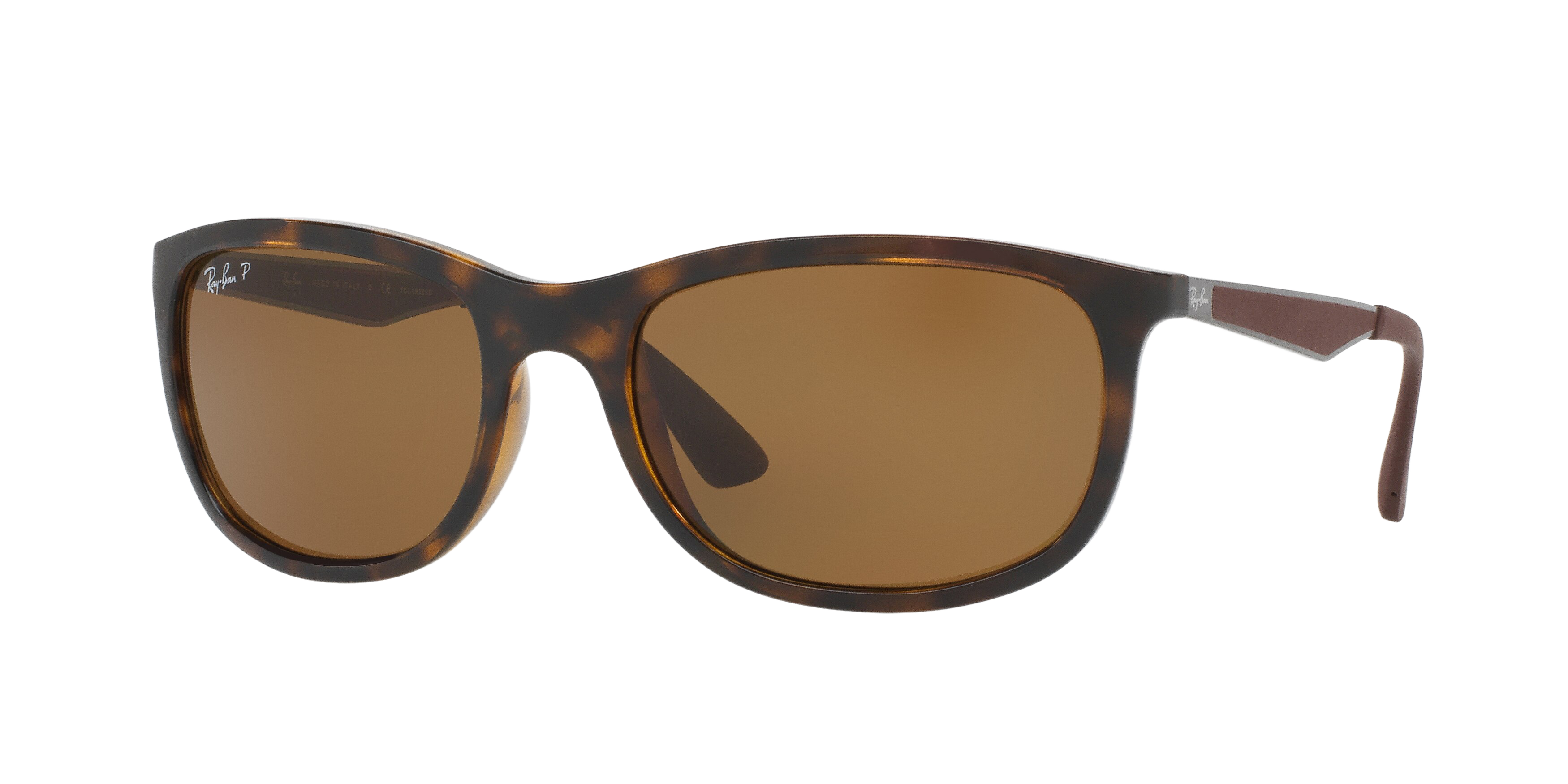 Ray-Ban RB4267 square sunglasses in Light Havana