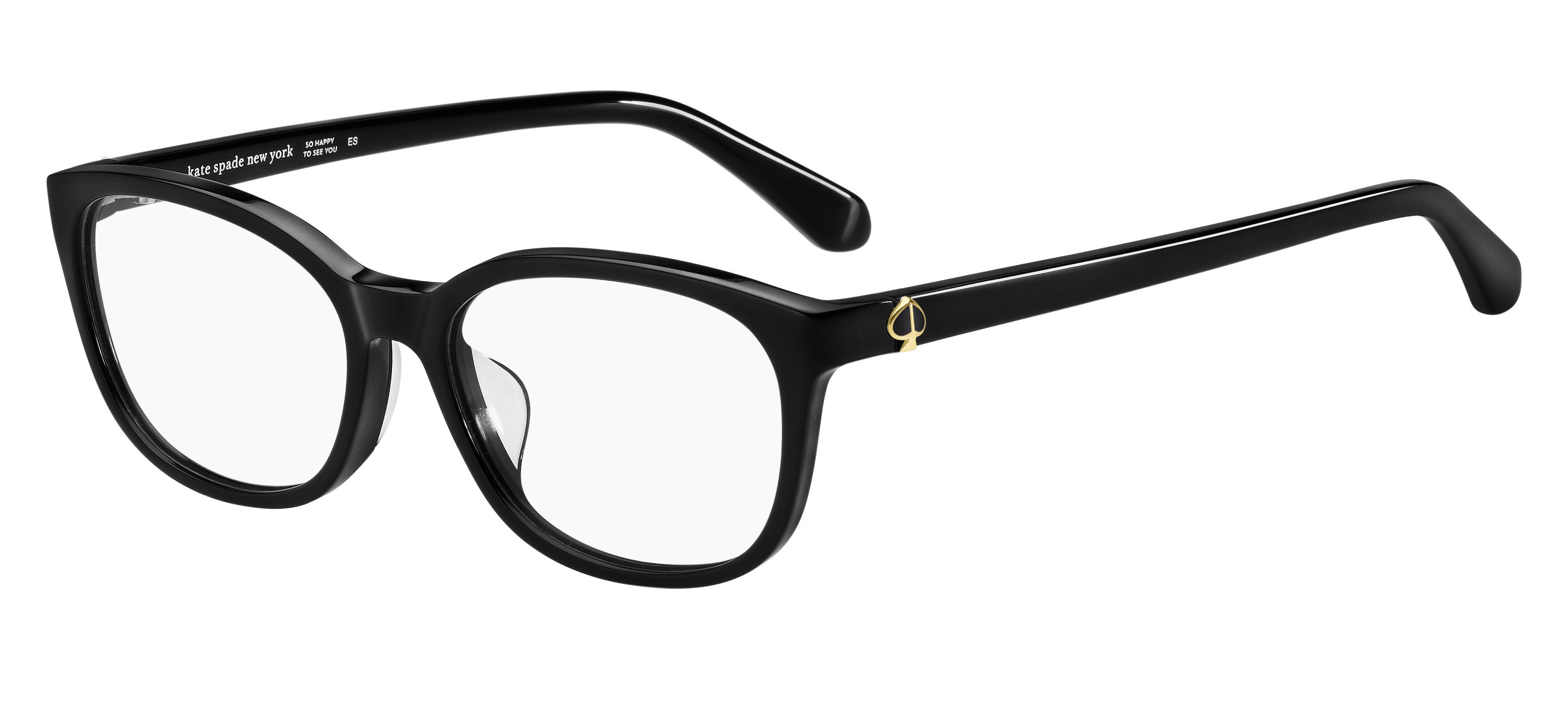 Kate Spade Trulee/F rectangle eyeglasses in Black